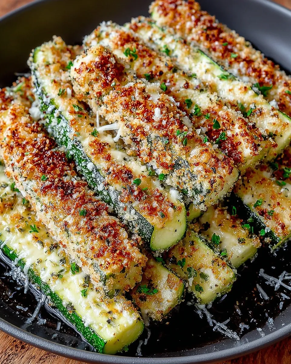 Baked Parmesan-Herb Zucchini
