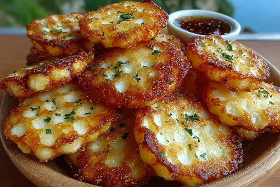 Plate of homemade crispy cottage cheese chips