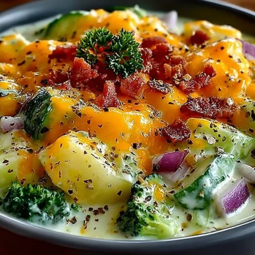 Delicious Cucumber Ranch Crack Salad with fresh ingredients and creamy dressing