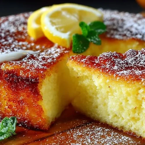 Delicious Limoncello Ricotta Cake with lemon zest and creamy ricotta topping
