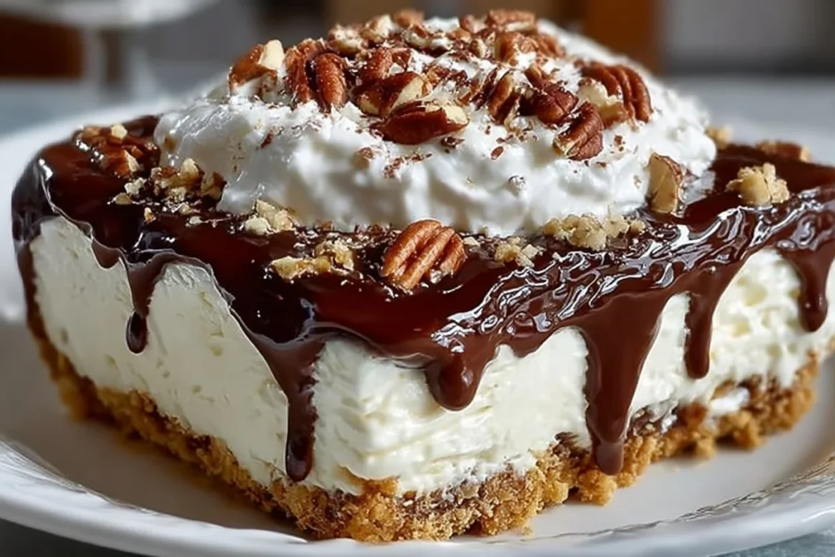 A beautifully presented slice of one of the best desserts ever, topped with fresh berries.