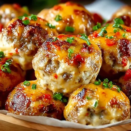 Rotel spiced sausage and cream cheese bites served on a platter