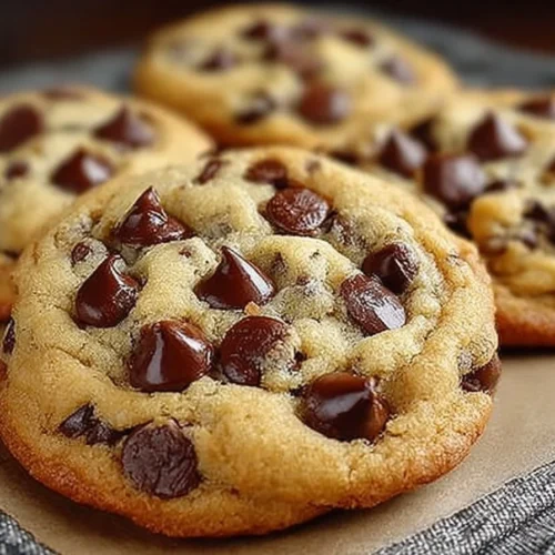 Delicious homemade chocolate chip cookies fresh from the oven