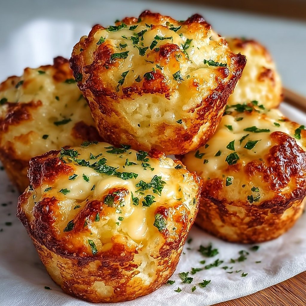 Cheesy Mashed Potato Muffins