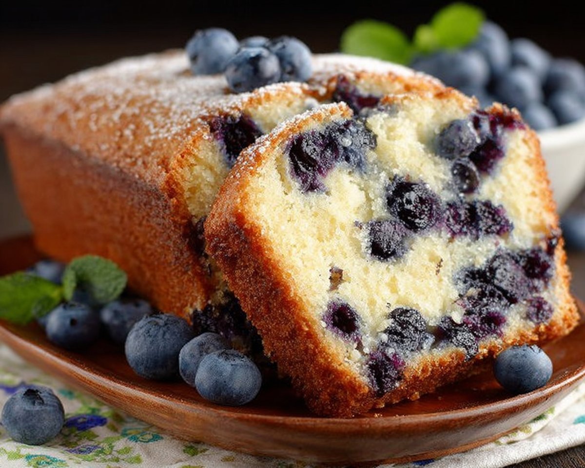 Blueberry Pound Cake