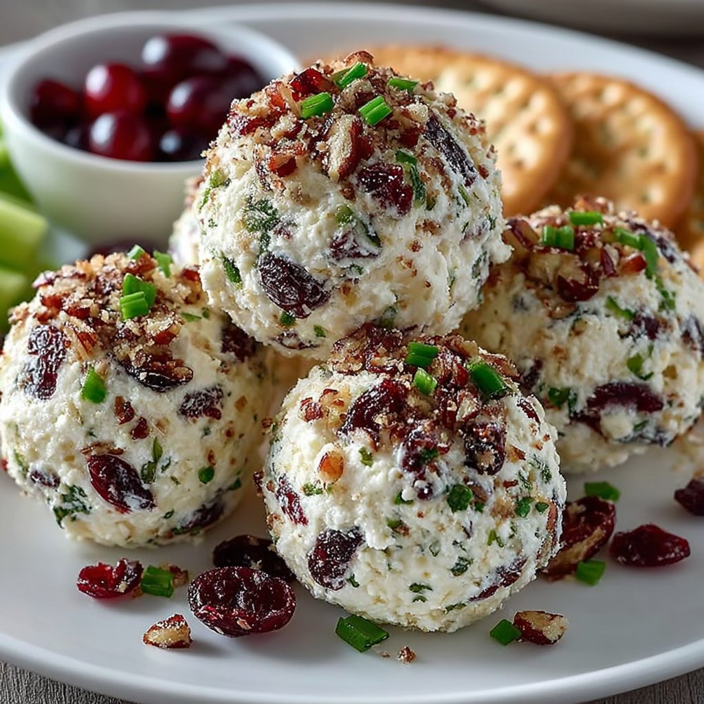 Sweet & Nutty Cranberry Pecan Cheese Bites