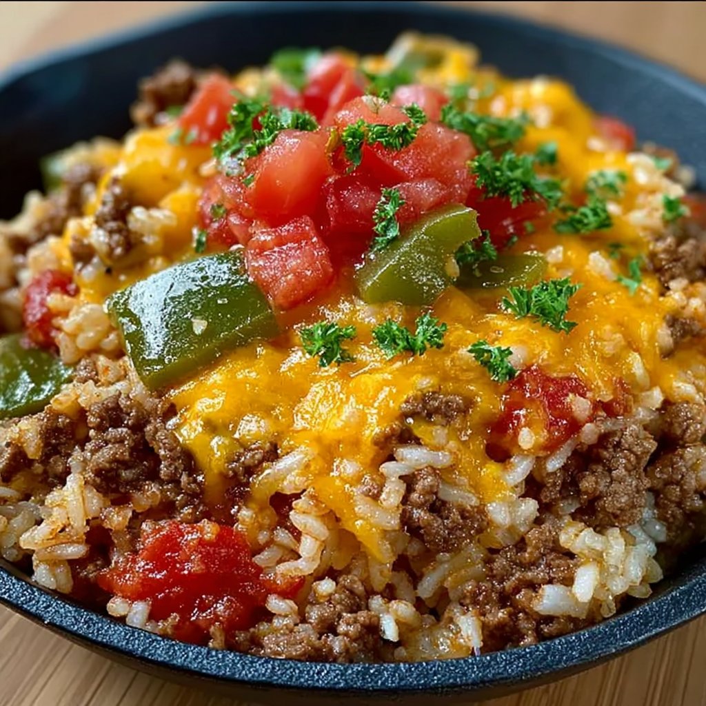 Cheesy Taco Beef & Rice