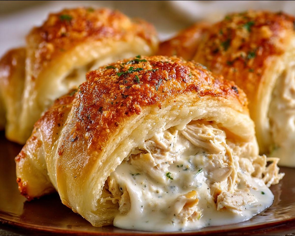 Chicken Stuffed Crescent Rolls
