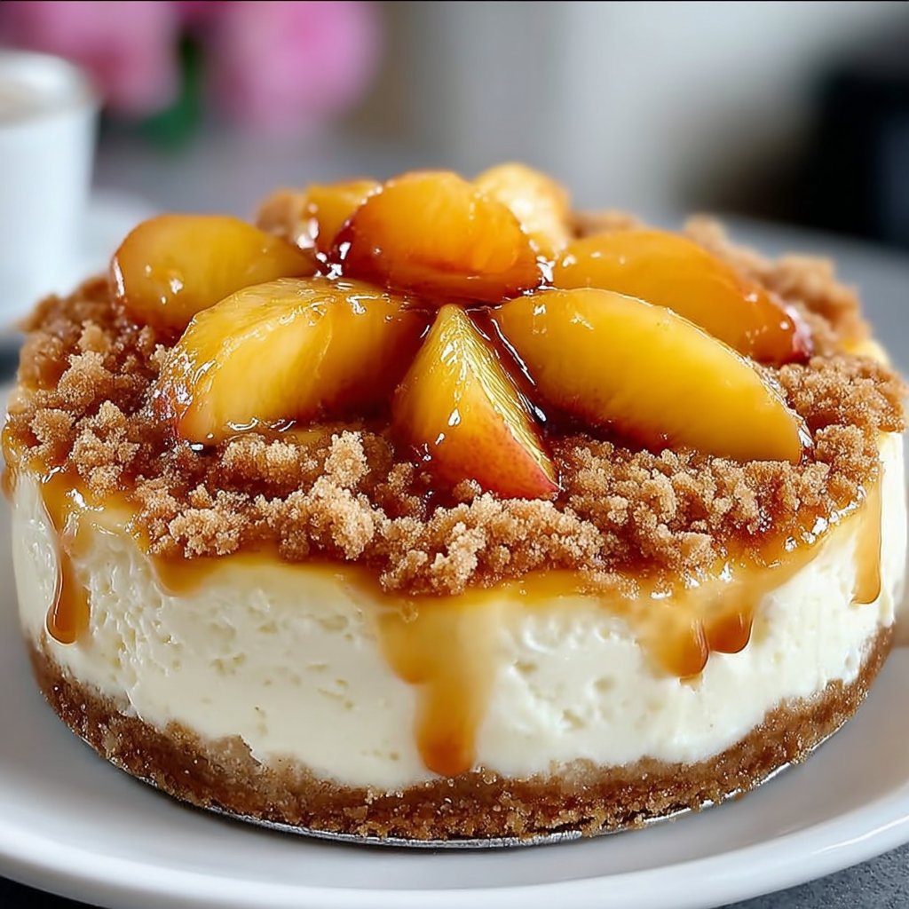 Peach Cream Cheesecake Crumble