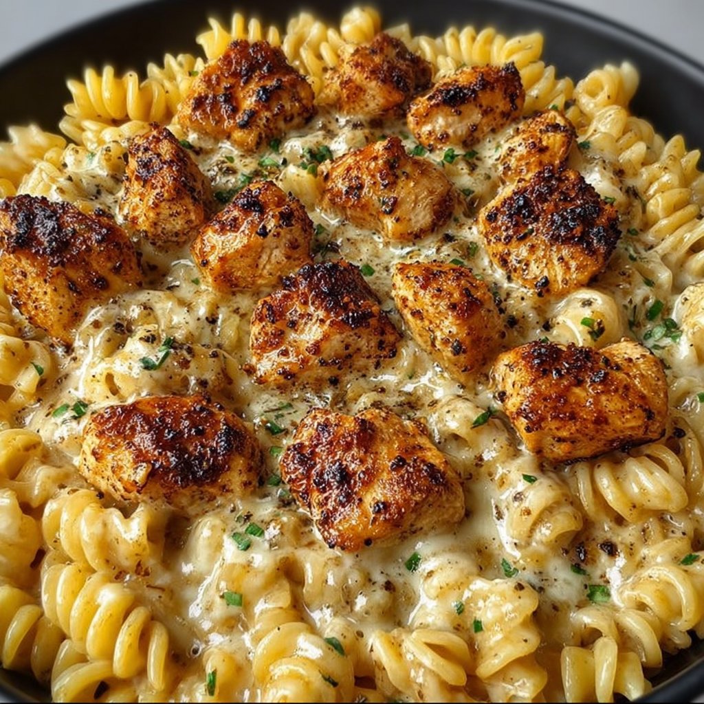 Cheesy Chicken Rotini Skillet
