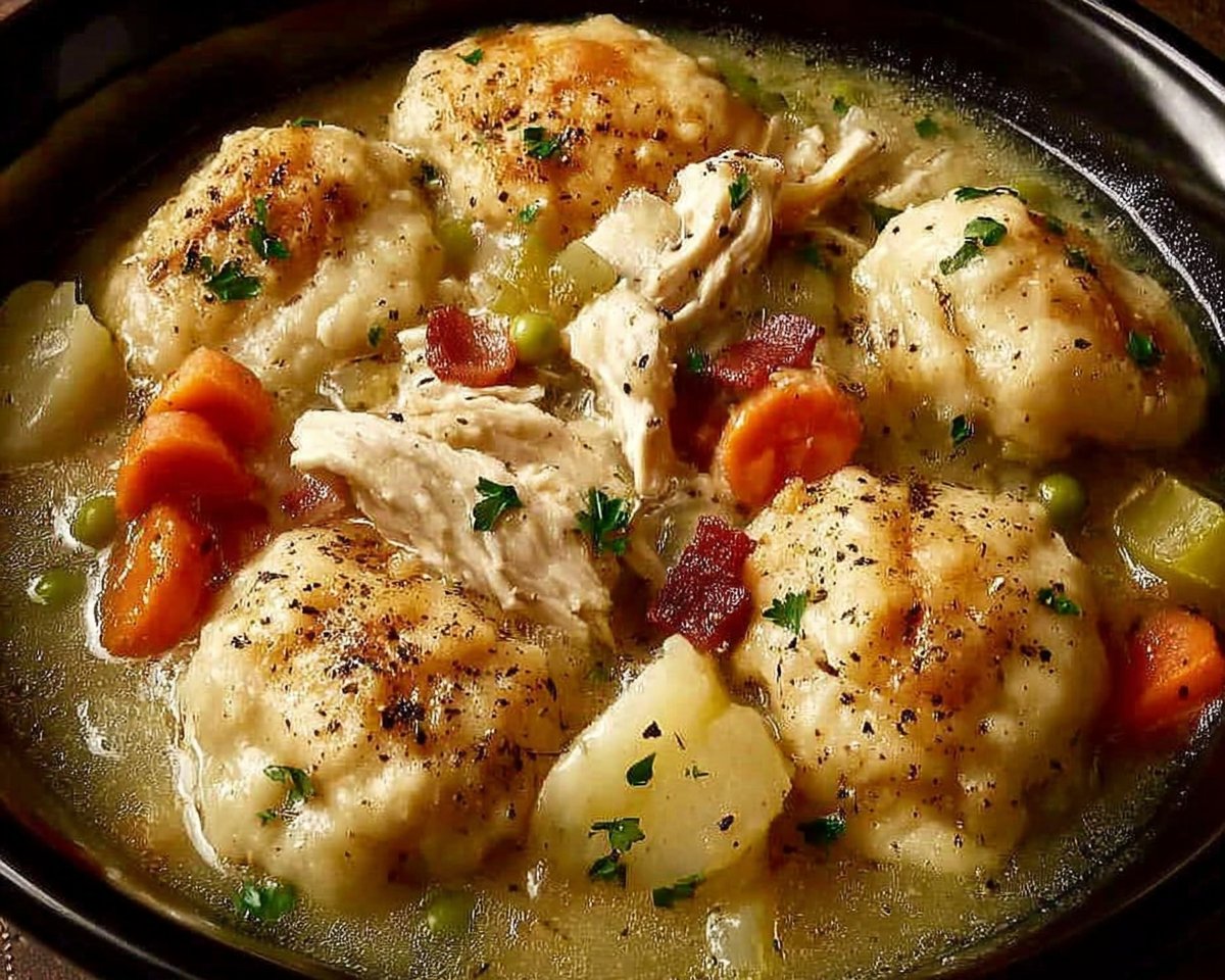 Slowcooker Chicken and Dumplings