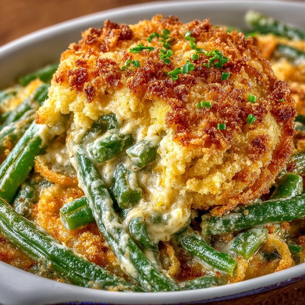 Cheddar Bay Green Bean Casserole
