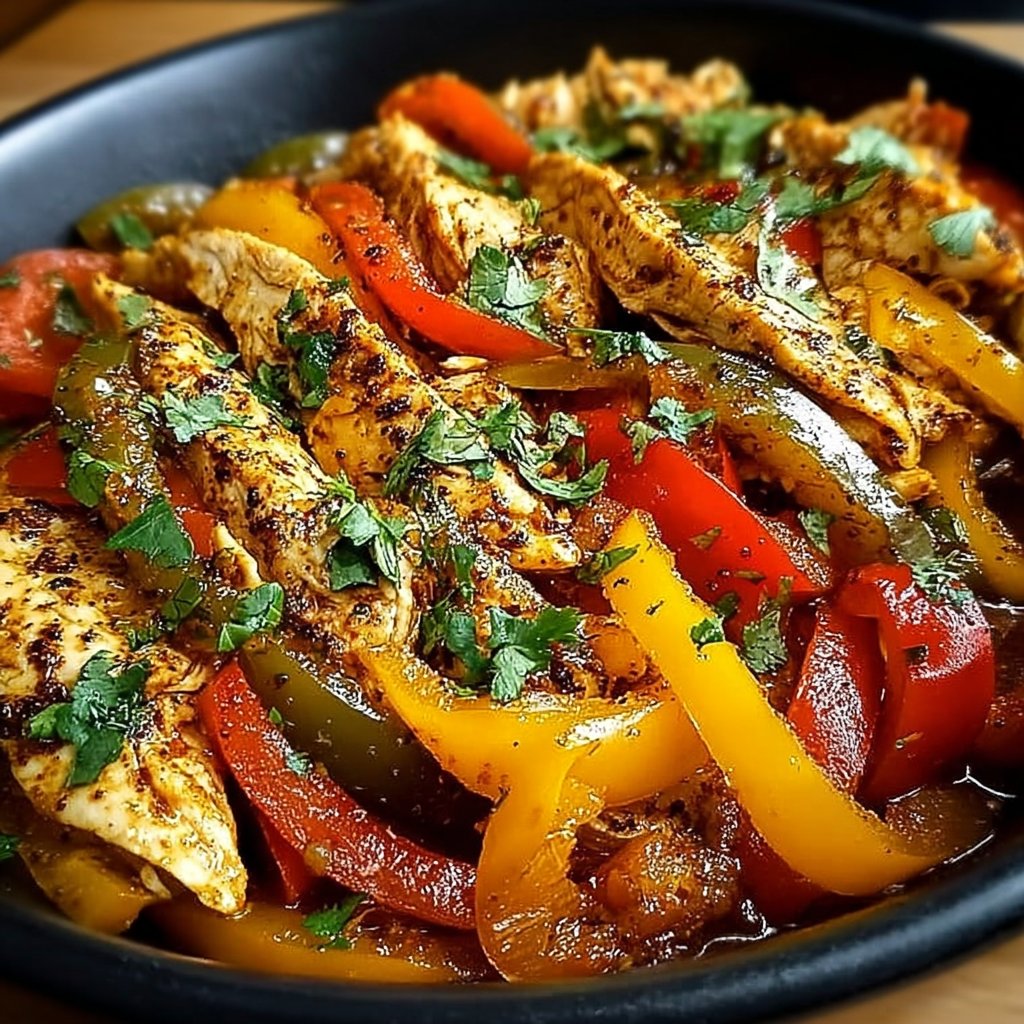 Crockpot Chicken Fajitas