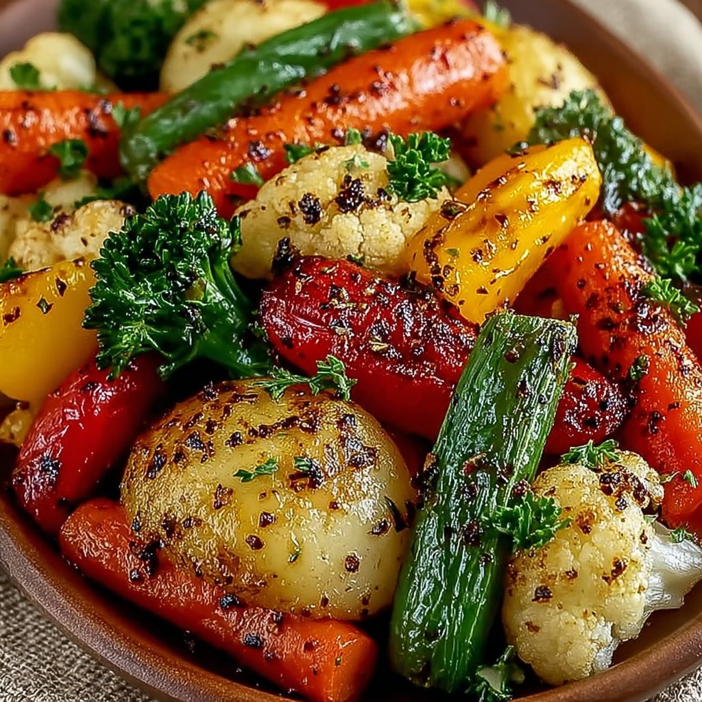 Garlic Herb Roasted Veggies