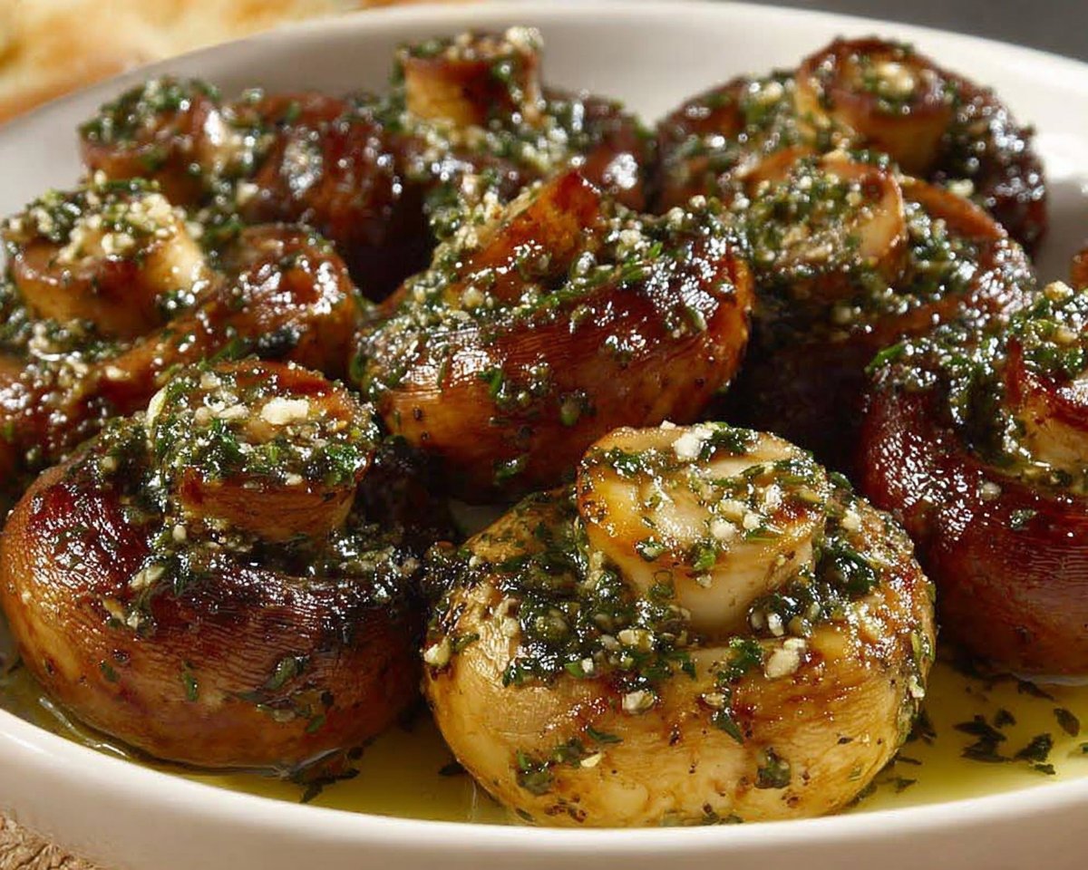 Roasted Garlic Mushrooms