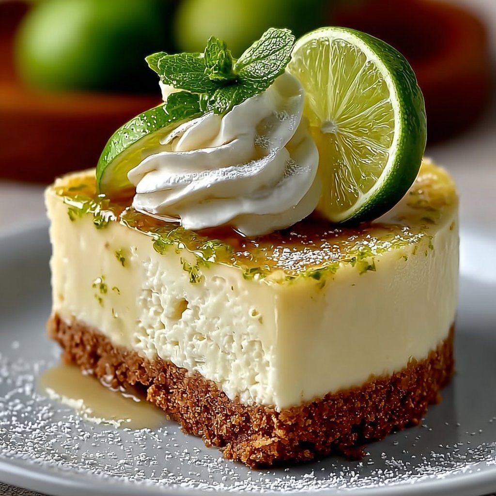 Refreshing Lime Mousse Cheesecake