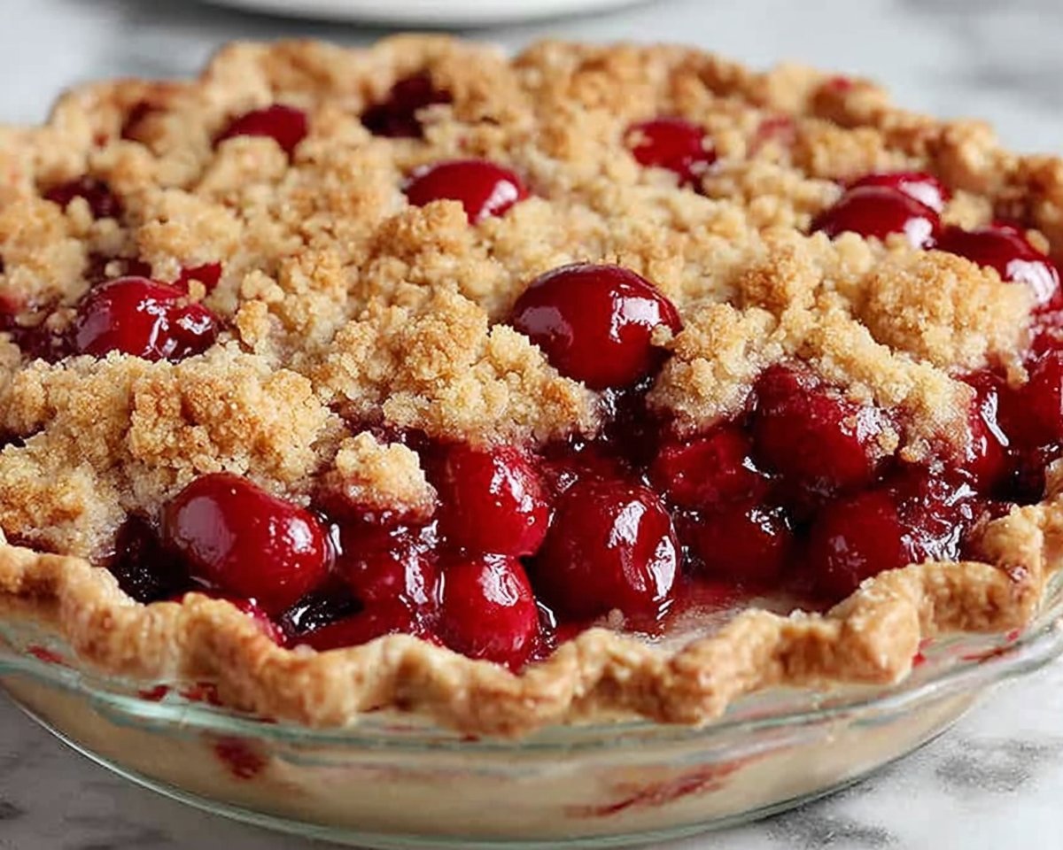 Cherry Crumb Pie