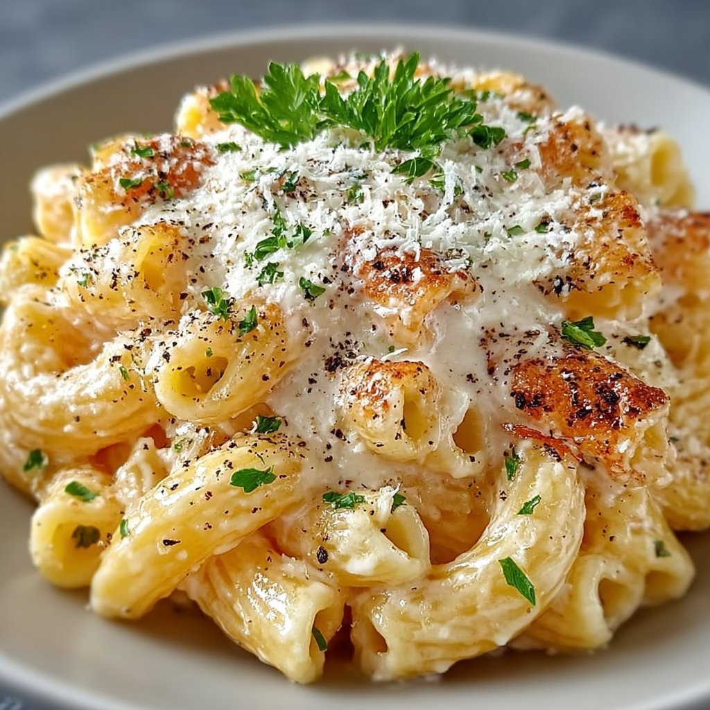 Rich and Creamy Garlic Parmesan Pasta