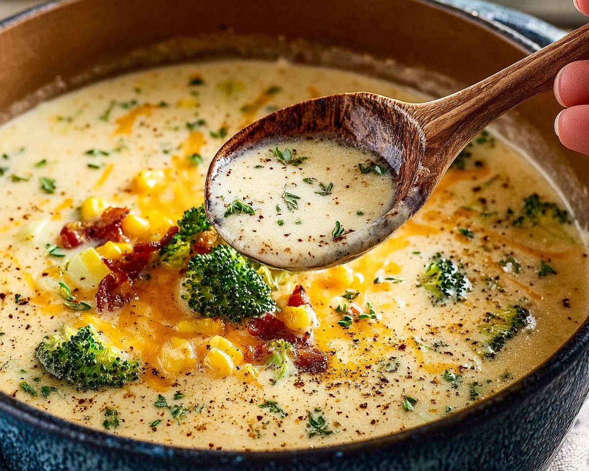 Cheddar Broccoli Potato Soup