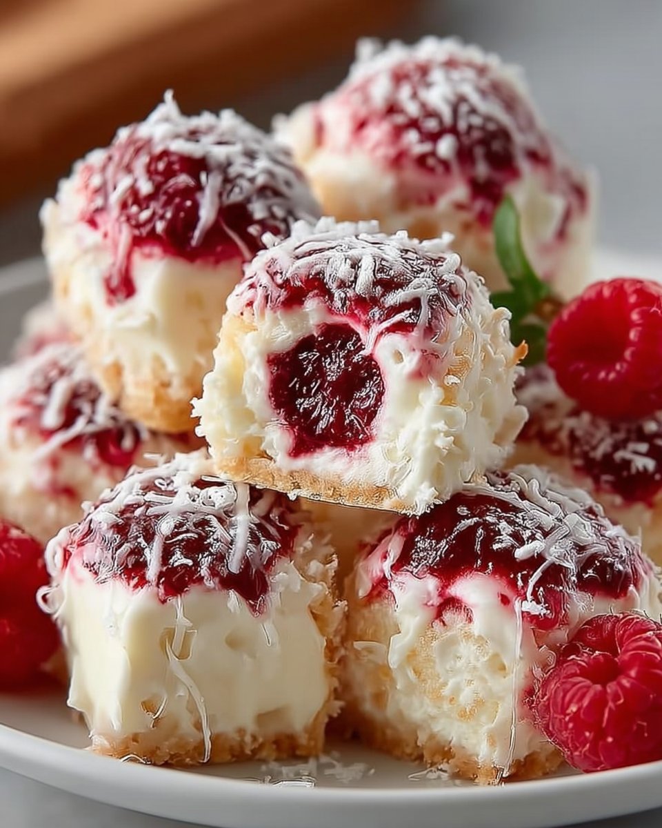 Raspberry Cream Cheese Bites