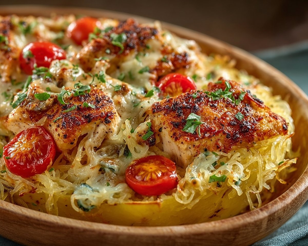 The Best Chicken Spaghetti Squash