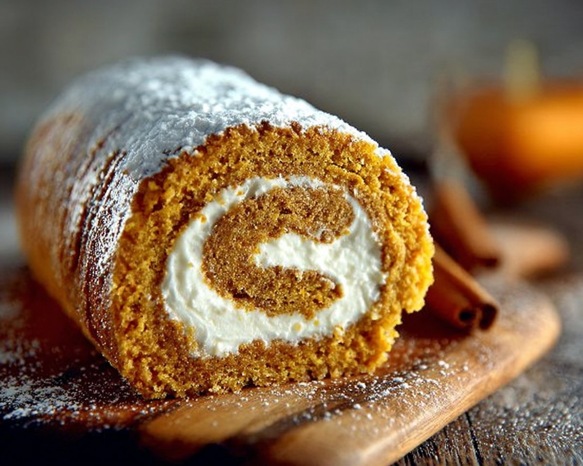 Pumpkin Roll Recipe With Cream Cheese Filling