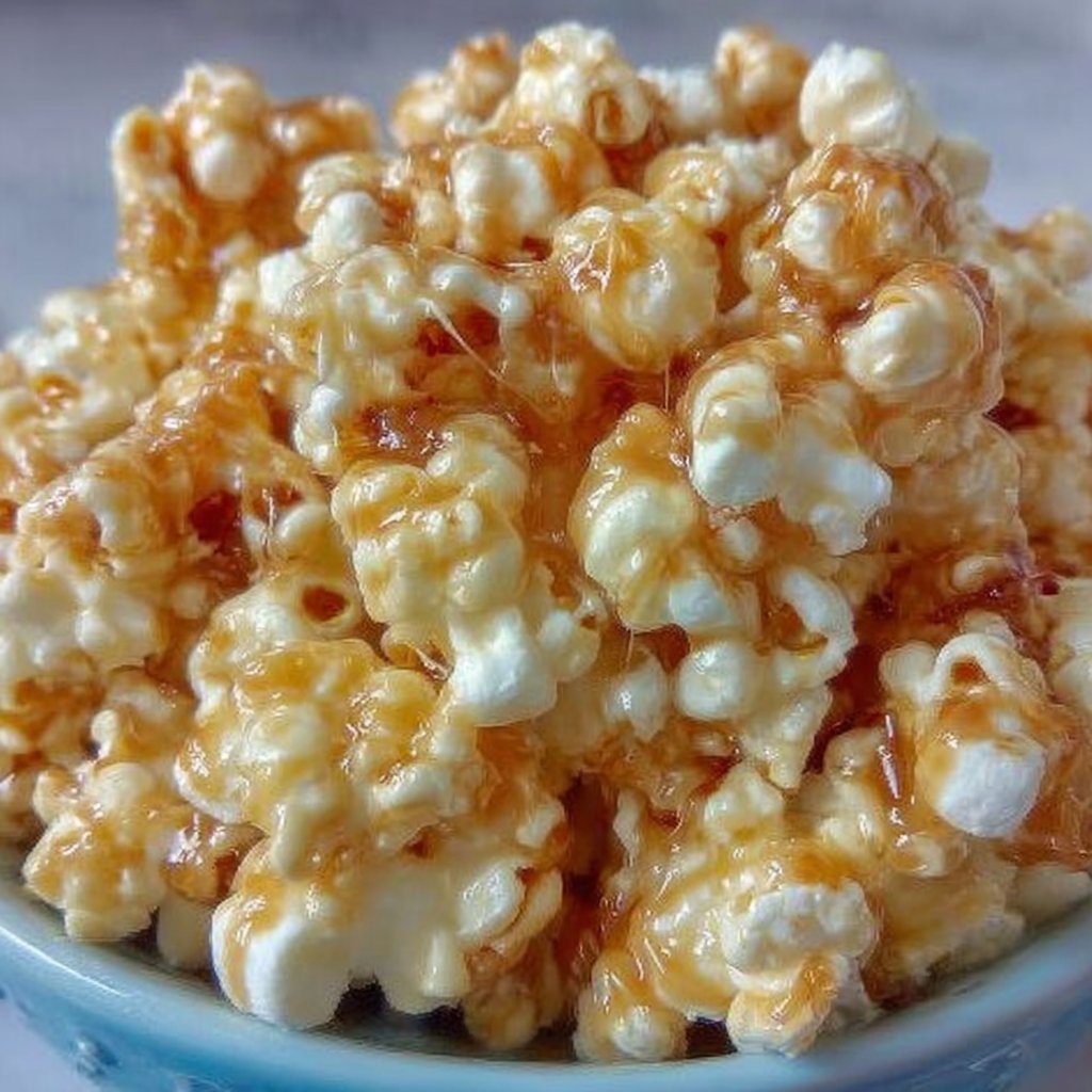 Marshmallow Caramel Popcorn