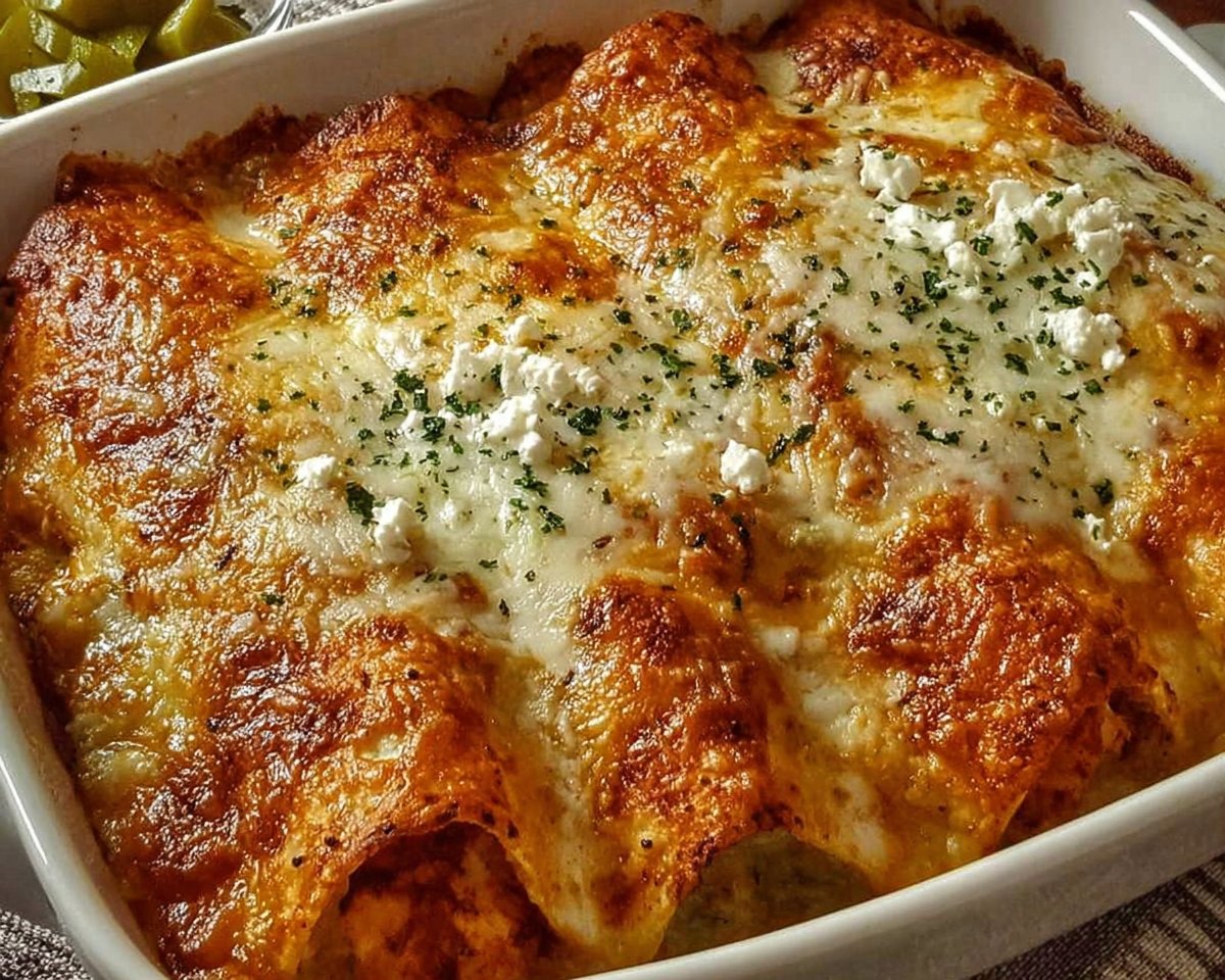 Supreme Sour Cream Chicken Enchiladas