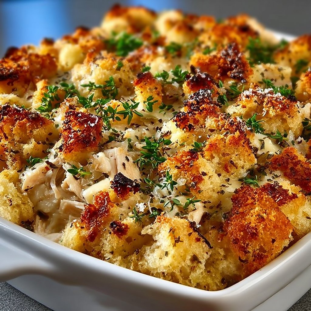 Dolly’s Chicken and Stuffing Casserole