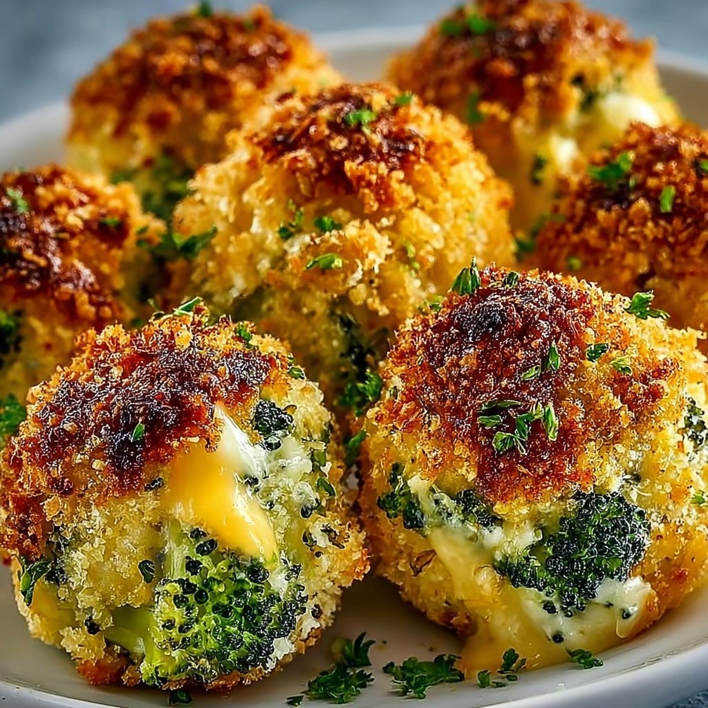 Baked Broccoli Cheese Balls