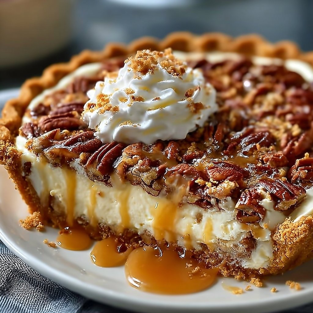 Caramel Pecan Delight Pie