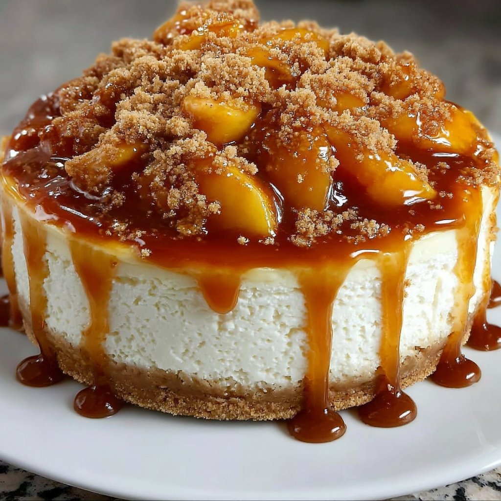 Peach Cobbler Cheesecake