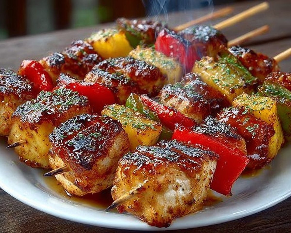 Weight Watchers Chicken Pineapple Kabobs