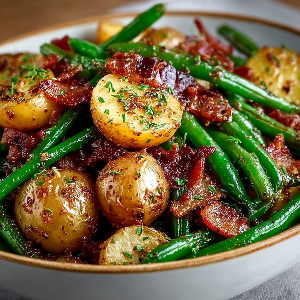 Green Beans and Potatoes with Bacon