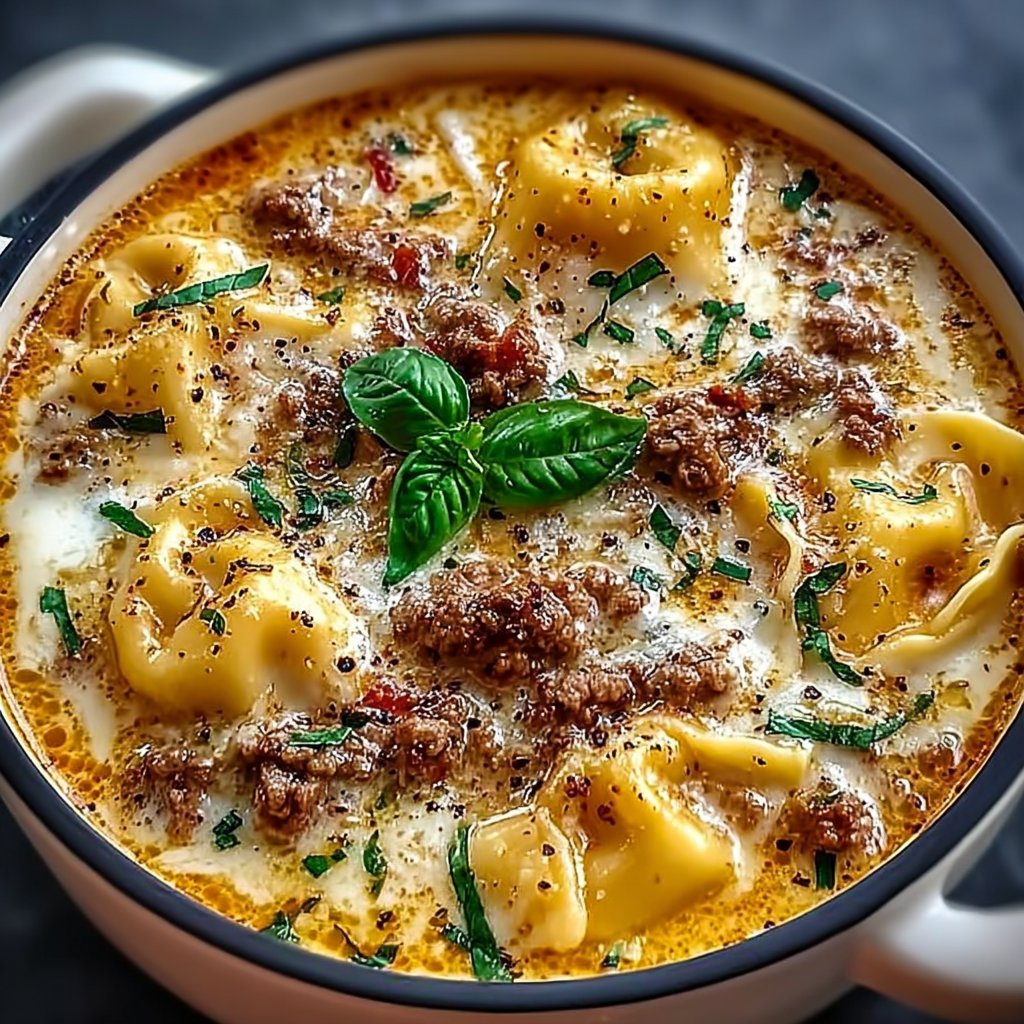 Alfredo Lasagna Soup