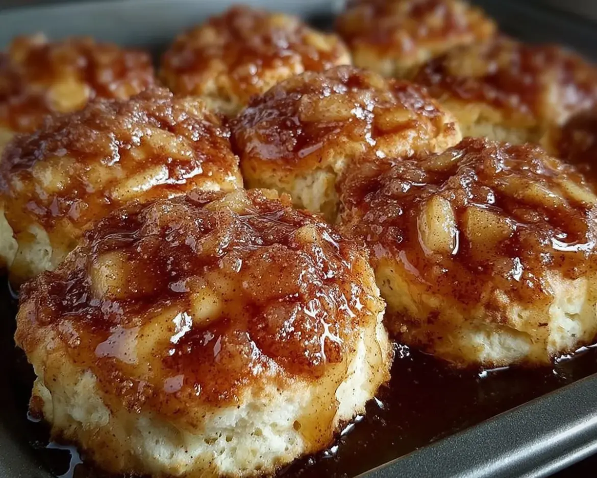 Delicious apple pie biscuits with a flaky crust and apple filling
