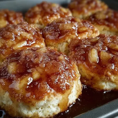 Delicious apple pie biscuits with a flaky crust and apple filling