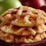 Delicious apple pie cookies baked to perfection with a cinnamon glaze
