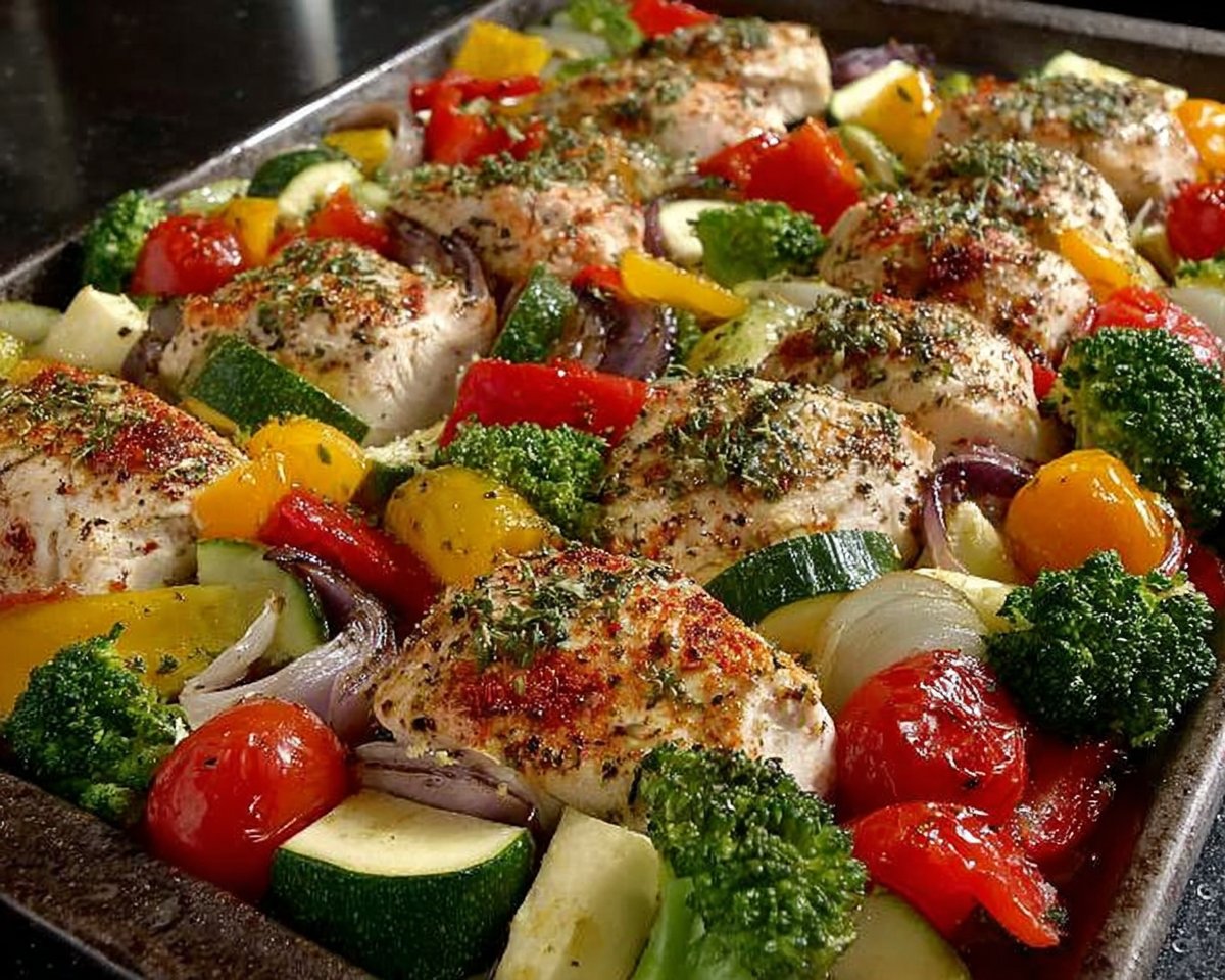 Healthy Roasted Chicken and Veggies