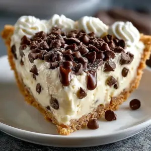 Delicious Cannoli Cream Pie with creamy filling and crispy crust, a no-bake dessert.