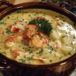 Delicious Crab and Shrimp Seafood Bisque bursting with flavor.
