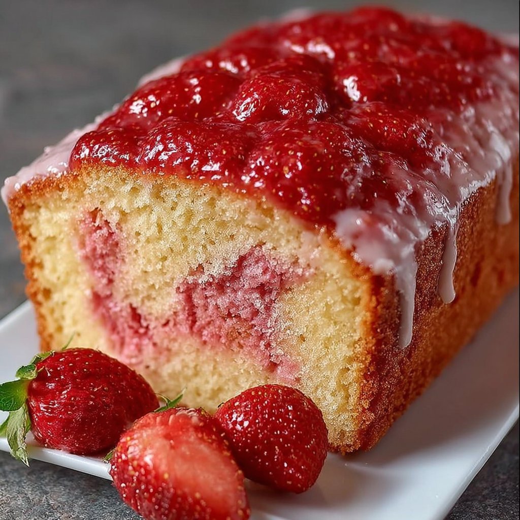Strawberry Pound Cake