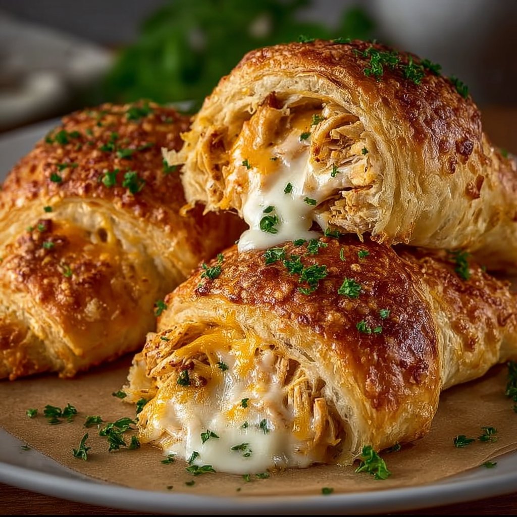 Cheesy Chicken Crescent Rolls
