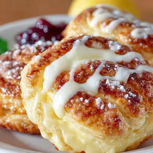 Delicious Easy Cheese Danish with flaky pastry and creamy cheese filling