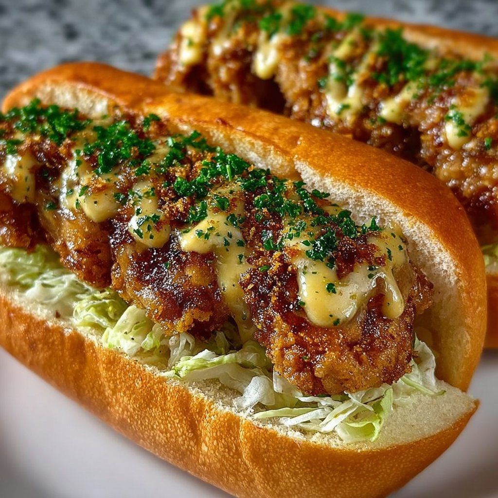 Gold Chicken Crunch Sandwiches