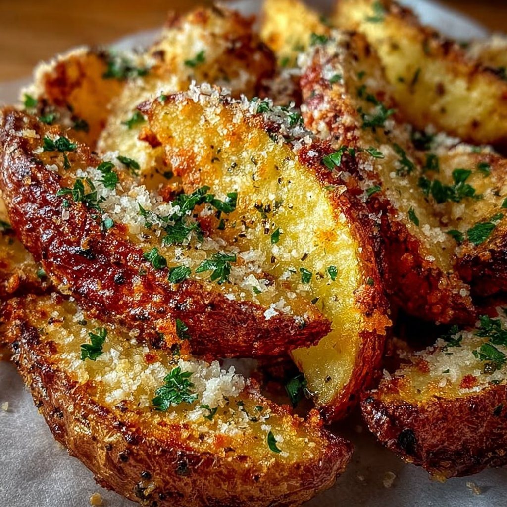 Garlic Parmesan Potato Wedges