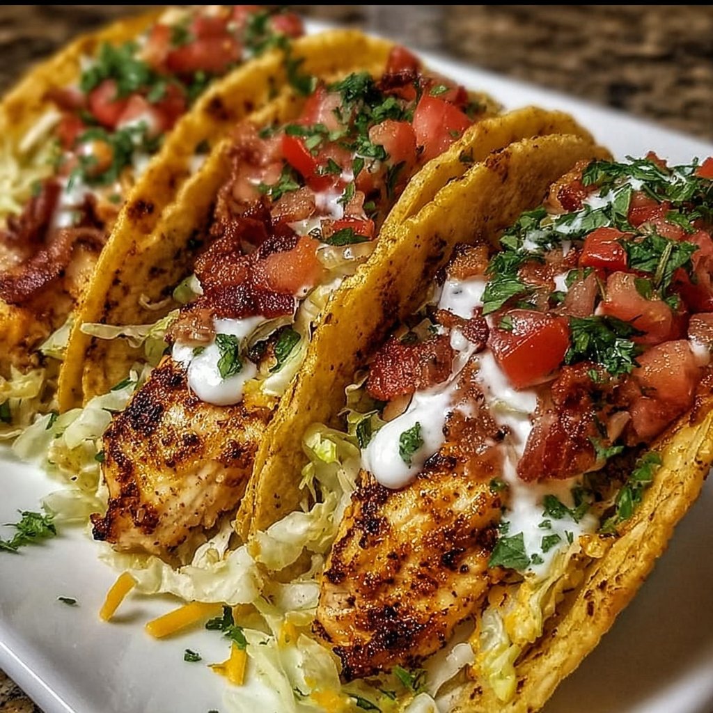 Chicken Bacon Ranch Tacos