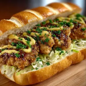 Delicious Gold Chicken Crunch Sandwiches with crispy chicken and fresh ingredients