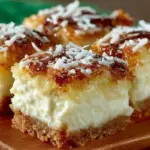 Delicious Hawaiian Cheesecake Bars topped with tropical fruits