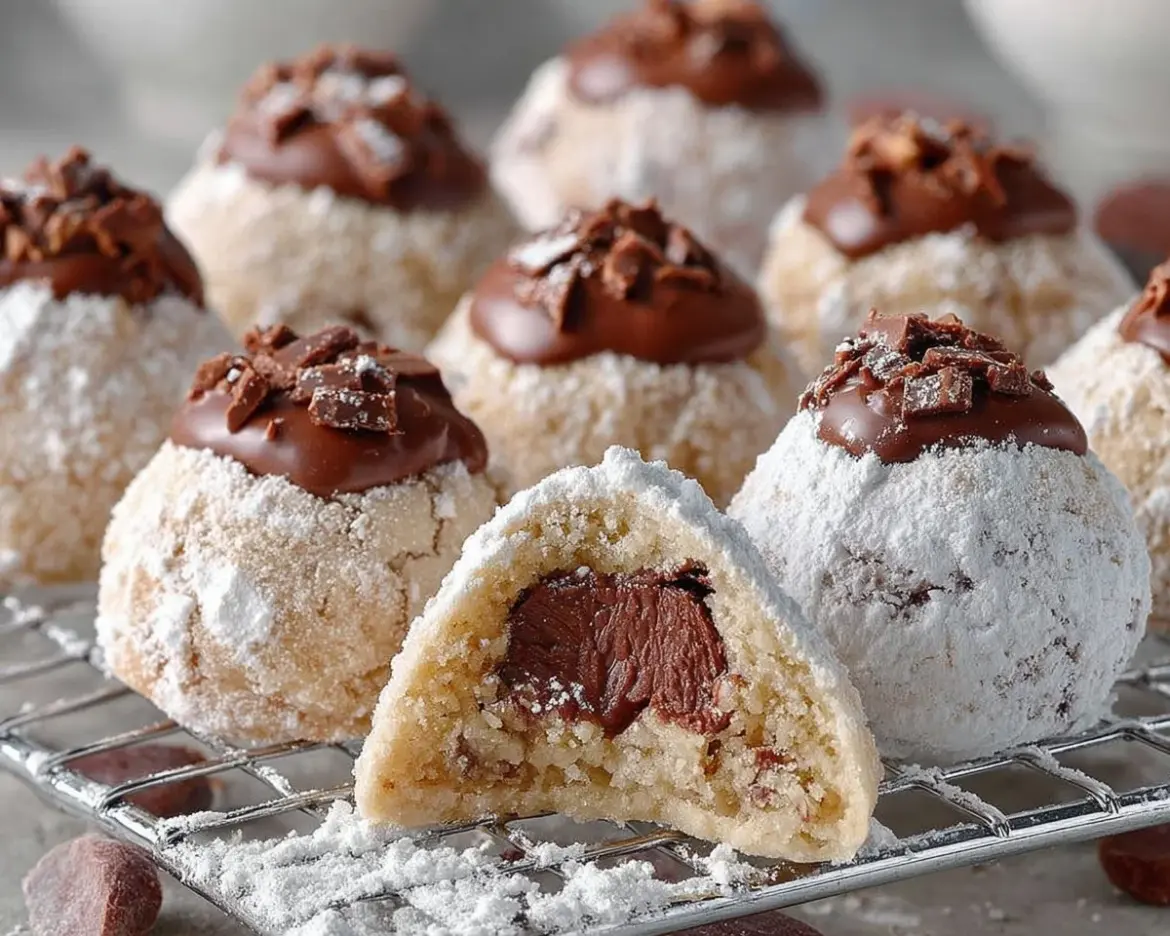 Delicious Hershey's Secret Kiss Cookies on a baking tray
